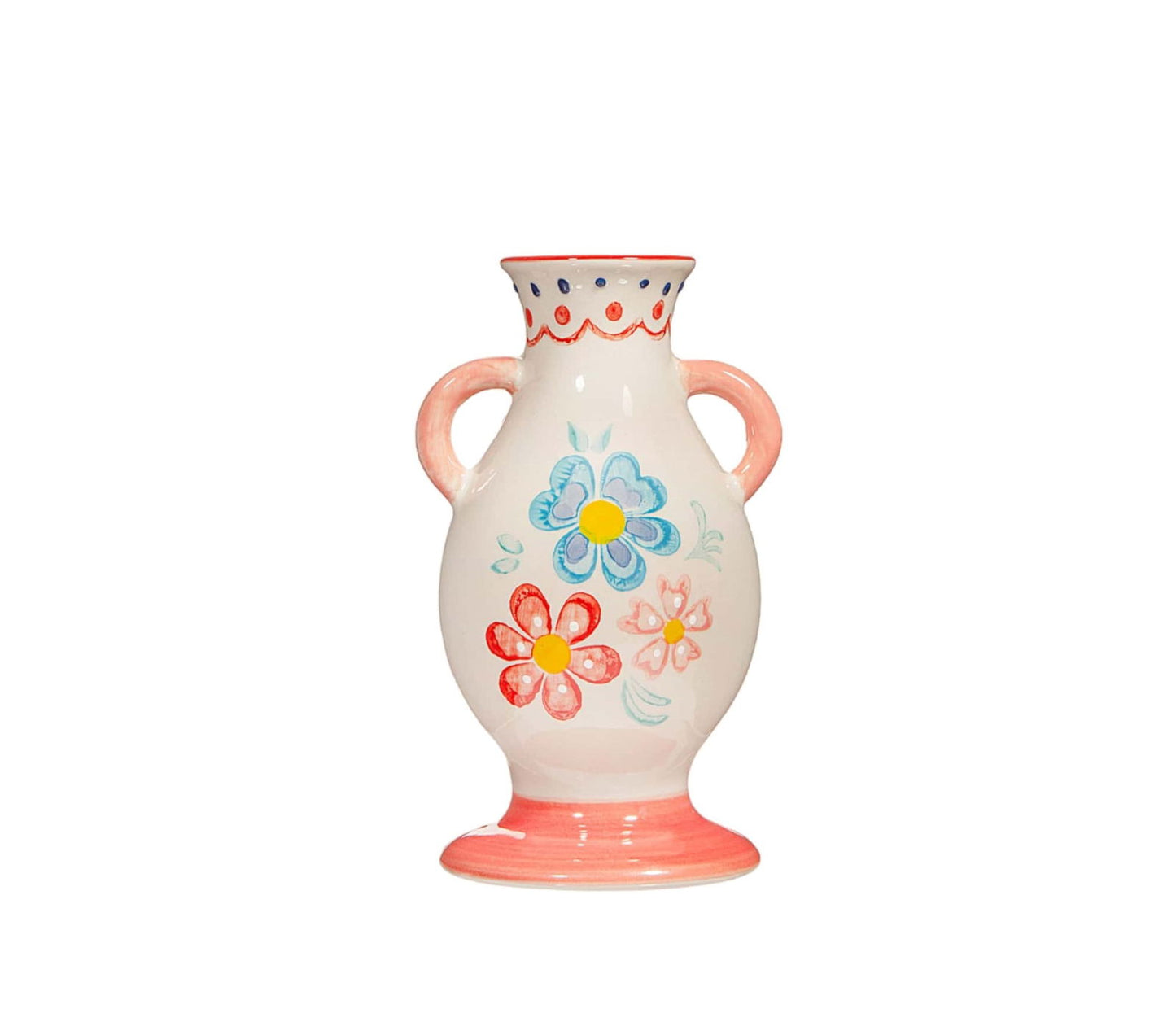 Folk Floral Small Vase