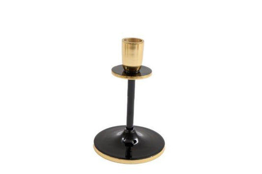 Small Black and Gold Candlestick