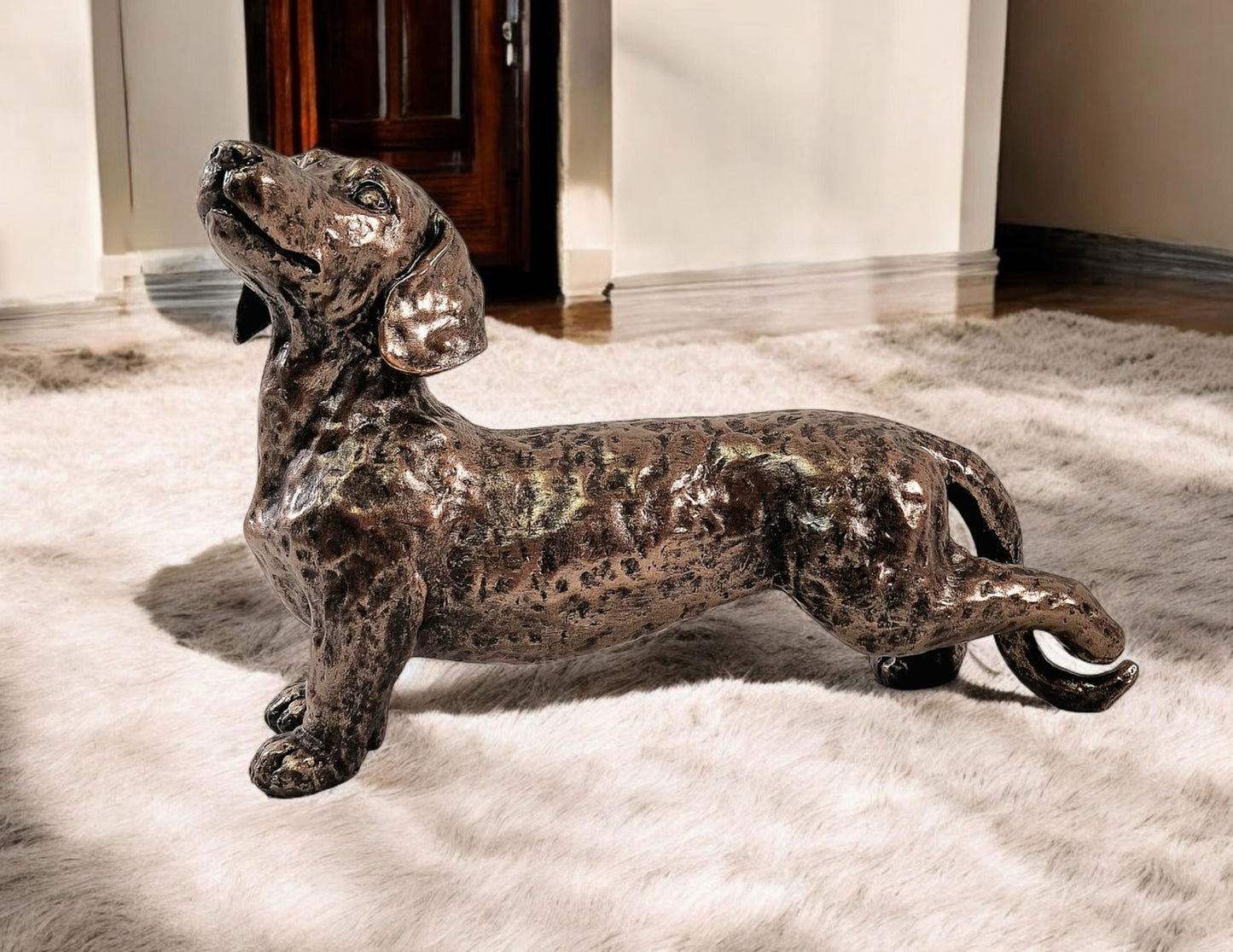 Bronze Effect Dachshund Ornament